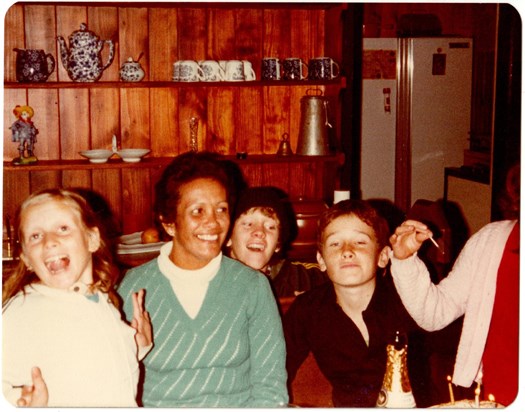 Christina, Freda and Cliffy in the background - He was about 14 in this photo