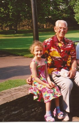 Elizabeth with Grandad