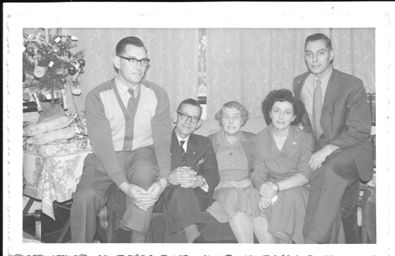 Ken, Bert, Edna and his parents