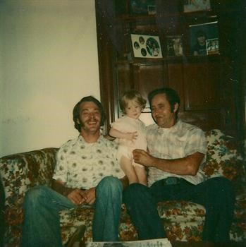 Allen Elkins and Daddy and April ( granddaughter)
