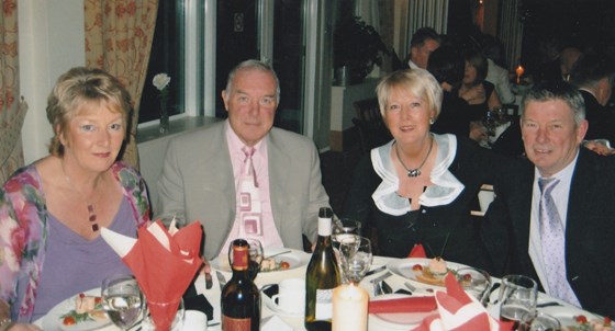 Valentine's Dinner Dance - Rochdale Golf Club - Sue, Richard, Ann and Brent
