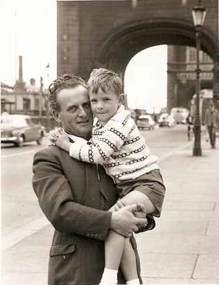 Dennis and John, Tower Bridge, London