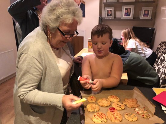 Christmas cookies with nanny Jane 