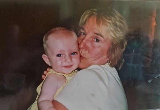 Mum & Georgie  Portugal 2002