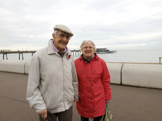 Nanna and Grandad by the sea