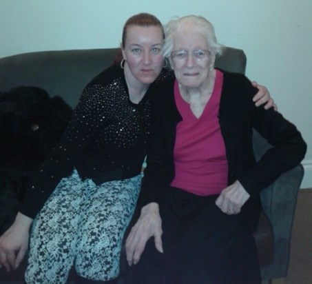 Me & Nan When I went to see her on 11th March after I'd been to see you Grandad xxx