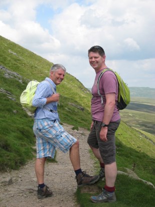 Hiking with brother Michael