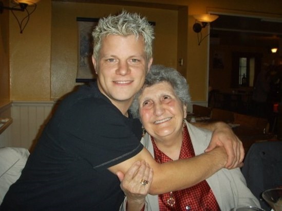 Laila and grandson Roland, 2008