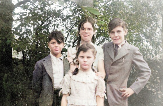 David, Jo, Philippa (in the front) and Michael