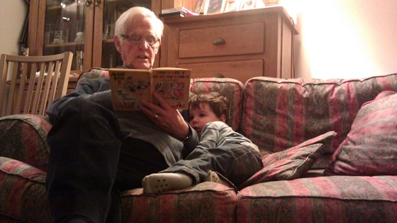 Story time with Grandson Alistair