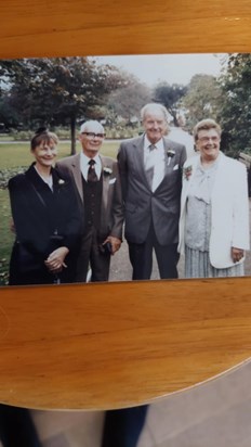 Anne with Maurice and her best friend Joy and husband, Les