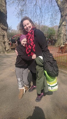 Izzie and Kelly 15th April 2019 park nearby to GOSH