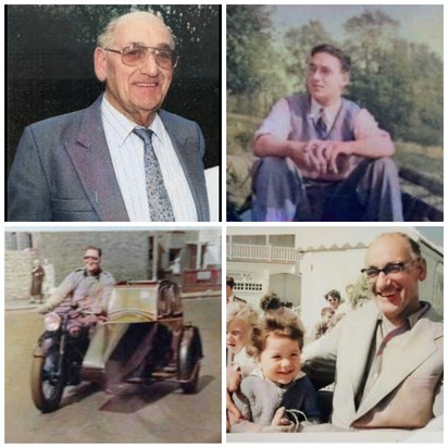 Collage of pics of Dad (Eric Henry)