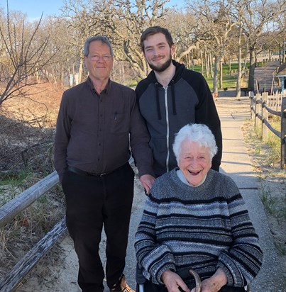 Michael, Muriel Weyl and Brian York, Stony Brook, NY April 2018