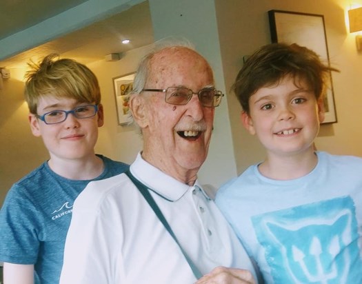 Grandpa, Max and Noah