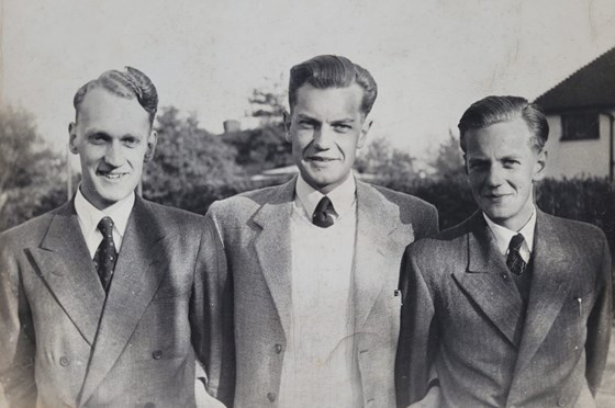 Peter with his beloved brothers L to R Michael, David and Peter