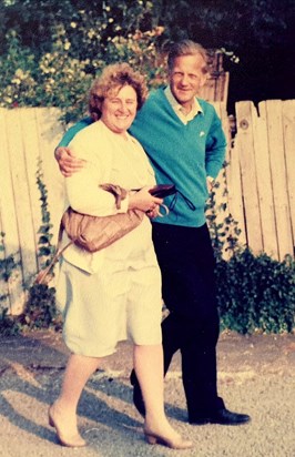 One of Peter's favourite photos of him and Hazel