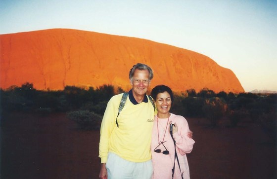 PETER AT AYERS ROCK2 WITH BRONWYN
