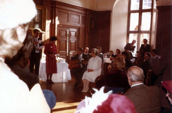 David & Irma's speech at Peter and Hazel's wedding reception at Christ's Hospital School