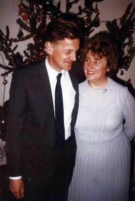 Hazel and Peter Xmas 1987. I love you, says the picture