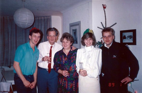 Anthony, Peter, Hazel, Kay, Howard  New Years Day 1989
