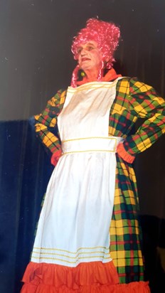 Peter as an Ugly Sister in Cinderella