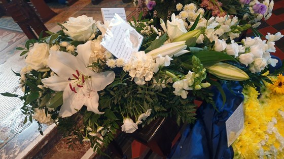 Floral Tribute from Kay, Neil, Lauren & Chris, Maisy and 