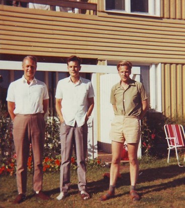 The three brothers in Goteborg, Aug 1970