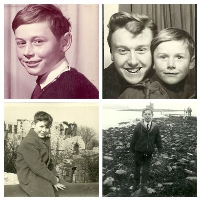 Paul and with his Brother Dave, top right. 