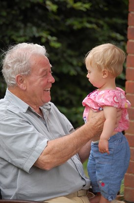 Grandad Jim with his Great Grandaughter Sylvie x