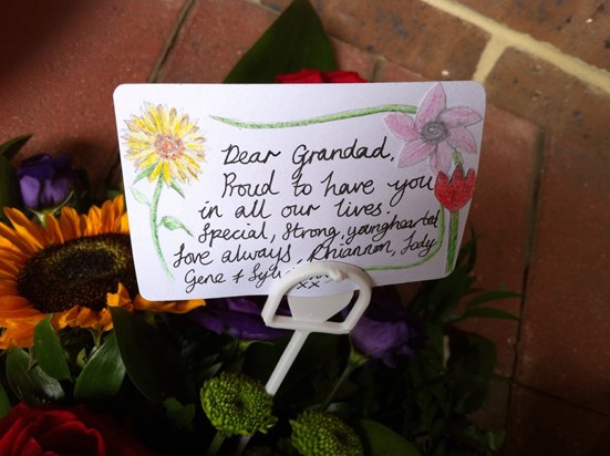 Rhiannon's flowers message