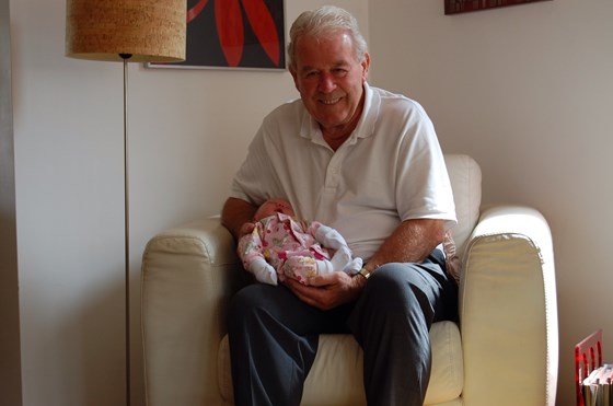 Grandad Jim with Sylvie