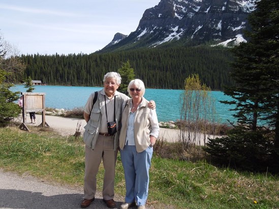 Trevor and June in the Rockies