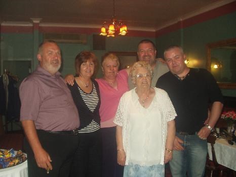 Alice with family, George, Liz, Jean, Richard and David May 2006