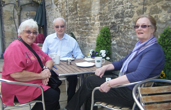 Vernie, Doug and Jill - happy time in the Cotswolds