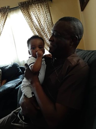 Femi and his Grandson Olufemi Andu