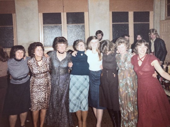 Cathy,Eileen, Ruby, Nan Mitchell, Kate, Betty, Mary and Christine 