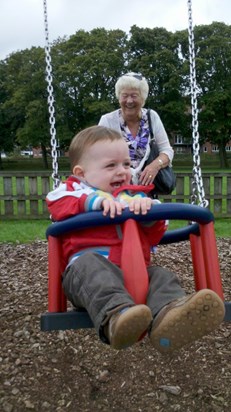 Alfie and Great-Nanna 