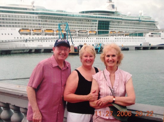 June , David & Joan on one of our lovely cruises .