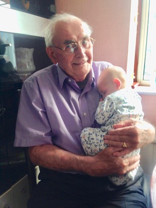 Mick with great Grandson Finley