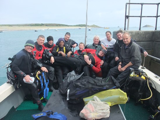 First trip to the isles of Scilly with dive club and Ronny 2012 