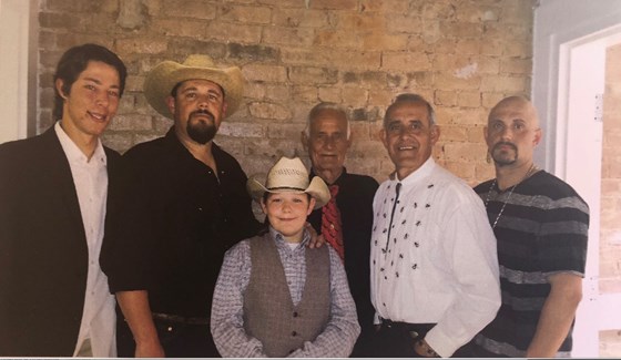 3 generations Son Daryl with son's Johnny & Justin and his children Isaac & Matthew