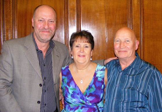 Gary with his brother (my dad) and sister at my wedding in 2013 