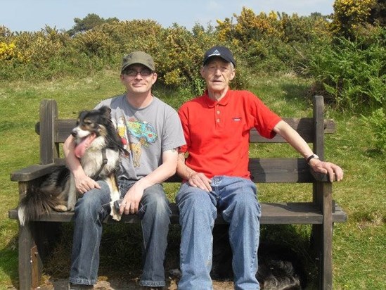 Bernard, David and Bracken - at Home Farm