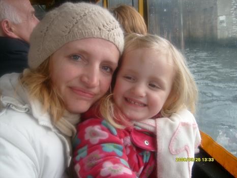Mum and Abbie on the Liverpool Duck in the Albert Dock Liverpool