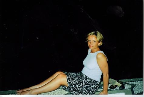 Netty on honeymoon in Lindos, Rhodes Sept 1999