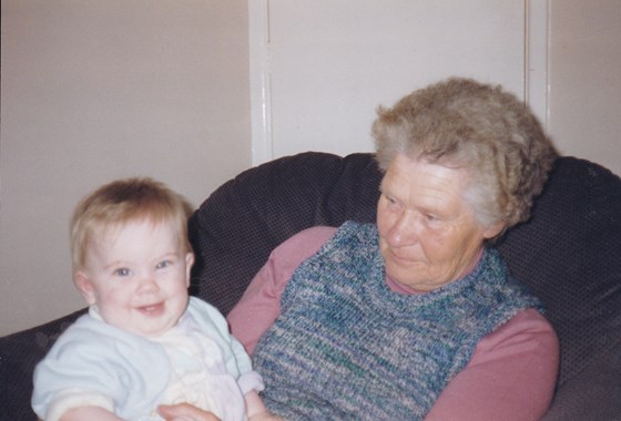Pauline with Granddaughter, Rebecca