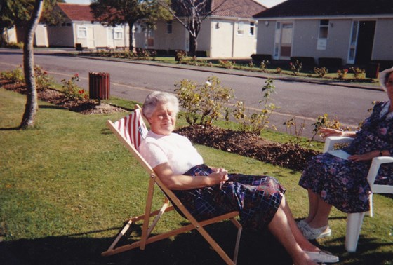 A favourite occupation, taking in the sun. Sept 1994. Not sure where.