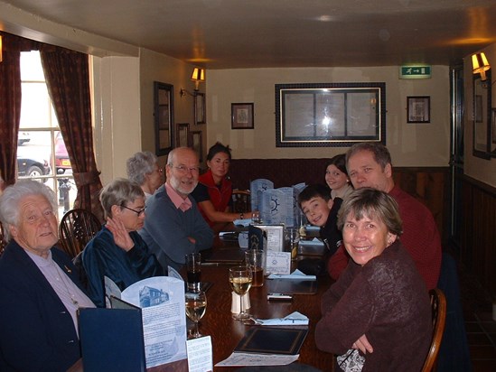 Family meal out at the Ship inn
