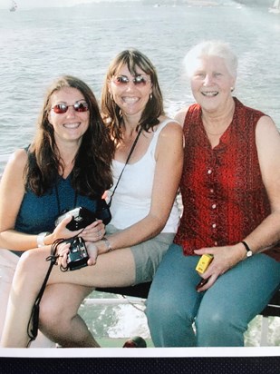 Denise, Mum & me on a boat trip! 